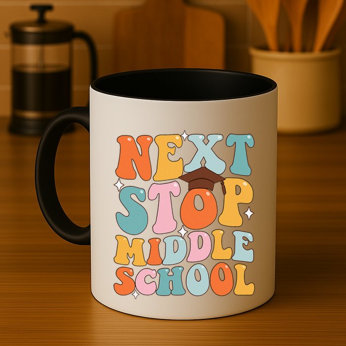 Next Stop Middle School Funny Graduation 5th Grade Mug