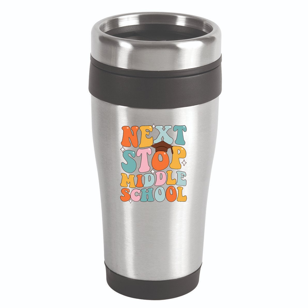 Next Stop Middle School Funny Graduation 5th Grade 16oz Travel Tumbler