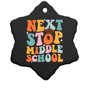 Next Stop Middle School Funny Graduation 5th Grade Ceramic Star Ornament