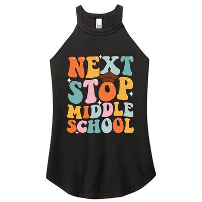 Next Stop Middle School Funny Graduation 5th Grade Women's Perfect Tri Rocker Tank