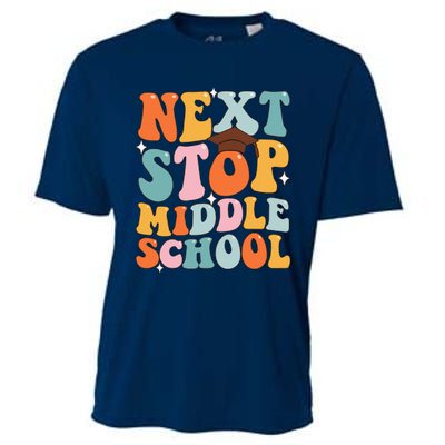 Next Stop Middle School Funny Graduation 5th Grade Cooling Performance Crew T-Shirt