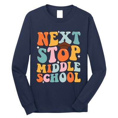 Next Stop Middle School Funny Graduation 5th Grade Long Sleeve Shirt