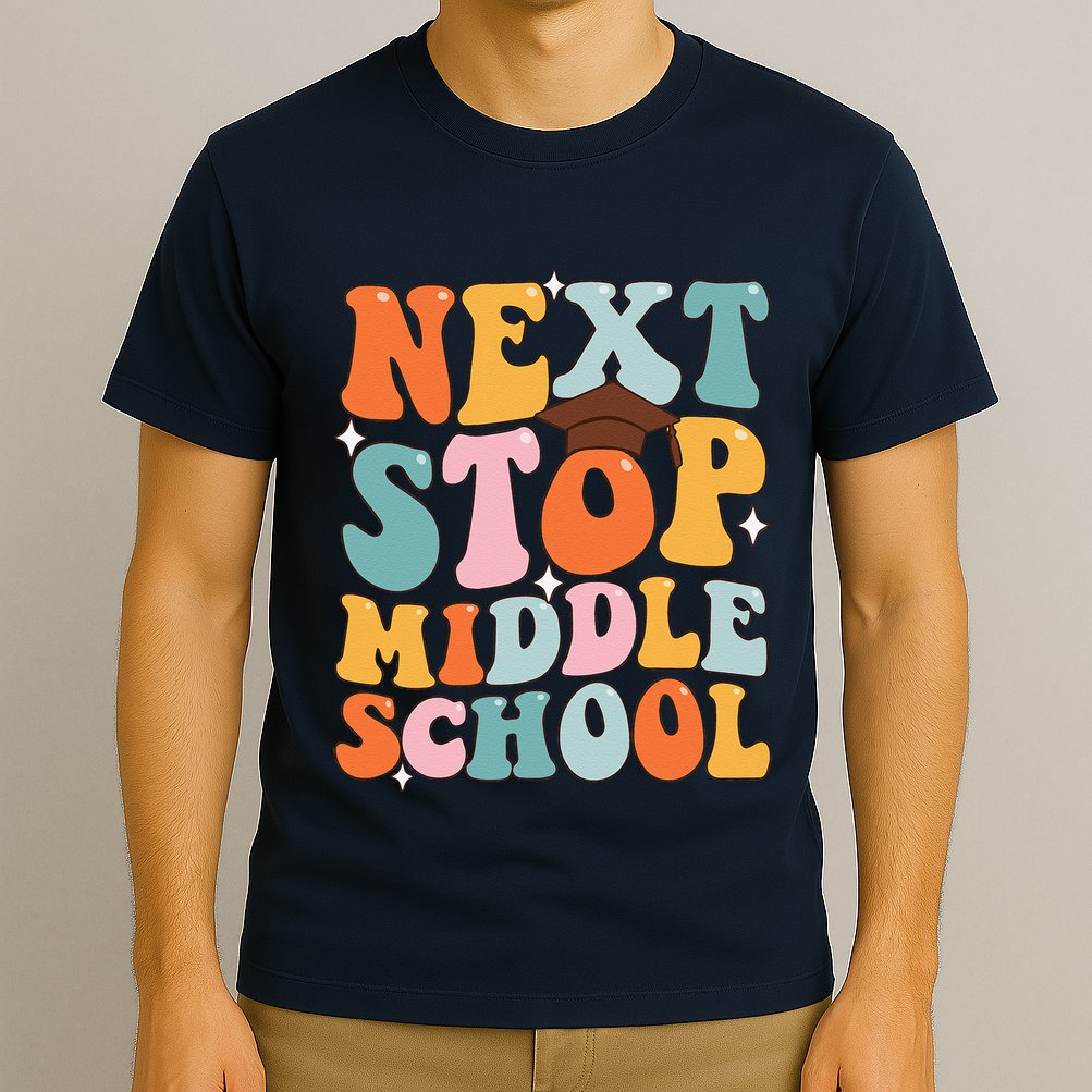 Next Stop Middle School Funny Graduation 5th Grade T-Shirt