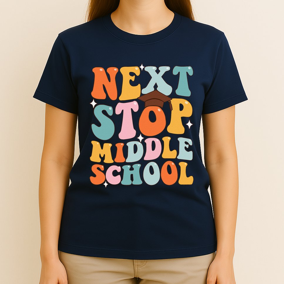 Next Stop Middle School Funny Graduation 5th Grade T-Shirt