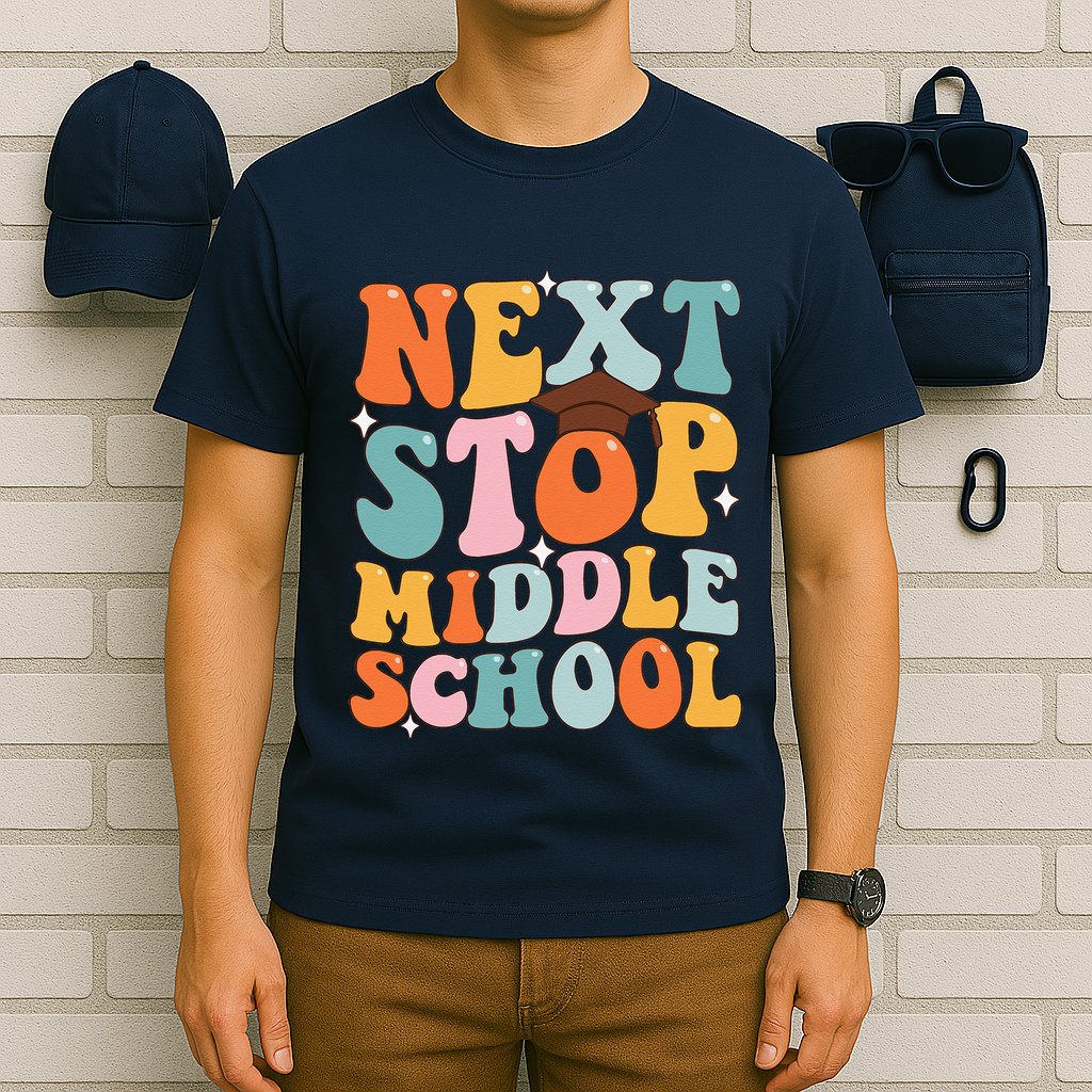 Next Stop Middle School Funny Graduation 5th Grade T-Shirt