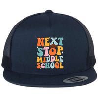 Next Stop Middle School Funny Graduation 5th Grade Flat Bill Trucker Hat
