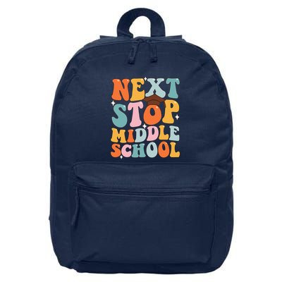 Next Stop Middle School Funny Graduation 5th Grade 16 in Basic Backpack