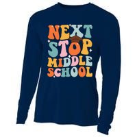 Next Stop Middle School Funny Graduation 5th Grade Cooling Performance Long Sleeve Crew