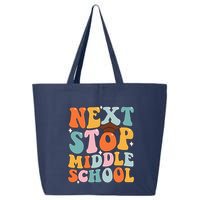 Next Stop Middle School Funny Graduation 5th Grade 25L Jumbo Tote