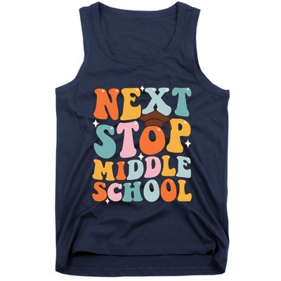 Next Stop Middle School Funny Graduation 5th Grade Tank Top