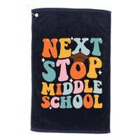 Next Stop Middle School Funny Graduation 5th Grade Golf Towel