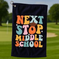 Next Stop Middle School Funny Graduation 5th Grade Golf Towel