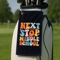 Next Stop Middle School Funny Graduation 5th Grade Golf Towel