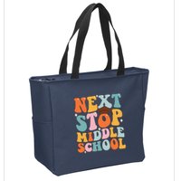 Next Stop Middle School Funny Graduation 5th Grade Zip Tote Bag