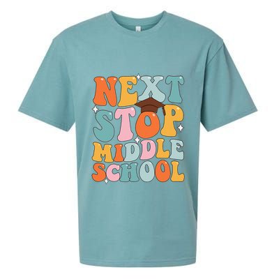 Next Stop Middle School Funny Graduation 5th Grade Sueded Cloud Jersey T-Shirt