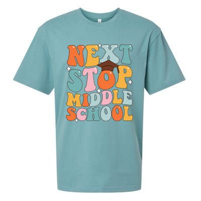 Next Stop Middle School Funny Graduation 5th Grade Sueded Cloud Jersey T-Shirt