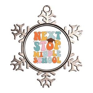 Next Stop Middle School Funny Graduation 5th Grade Metallic Star Ornament