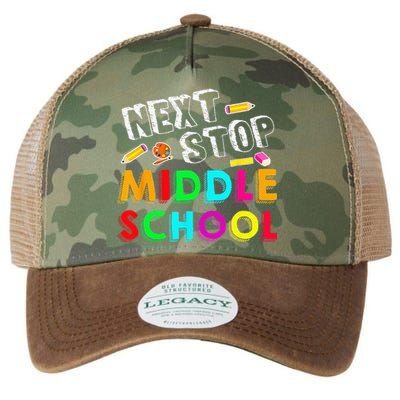 Next Stop Middle School Graduation For Funny Legacy Tie Dye Trucker Hat