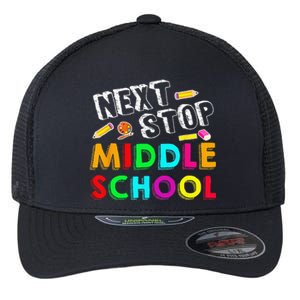 Next Stop Middle School Graduation For Funny Flexfit Unipanel Trucker Cap