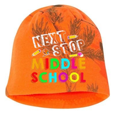 Next Stop Middle School Graduation For Funny Kati - Camo Knit Beanie