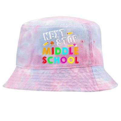 Next Stop Middle School Graduation For Funny Tie-Dyed Bucket Hat