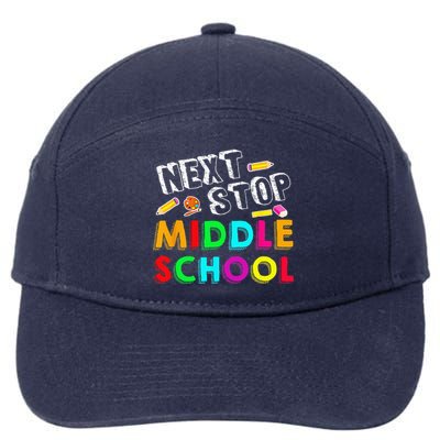 Next Stop Middle School Graduation For Funny 7-Panel Snapback Hat