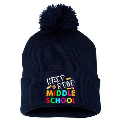 Next Stop Middle School Graduation For Funny Pom Pom 12in Knit Beanie