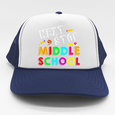 Next Stop Middle School Graduation For Funny Trucker Hat