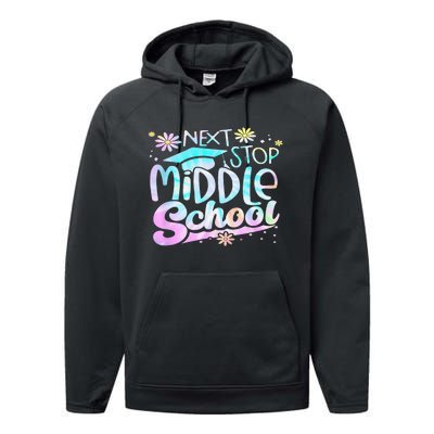 Next Stop Middle School Graduation Last Day Of School Performance Fleece Hoodie