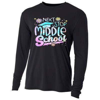 Next Stop Middle School Graduation Last Day Of School Cooling Performance Long Sleeve Crew