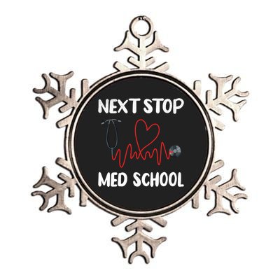 Next Stop Med School Future Doc Medical School Student Gift Metallic Star Ornament