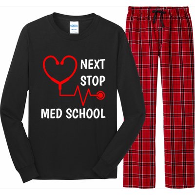 Next Stop Medical School Gift Med School Gift Med Student Gift Long Sleeve Pajama Set