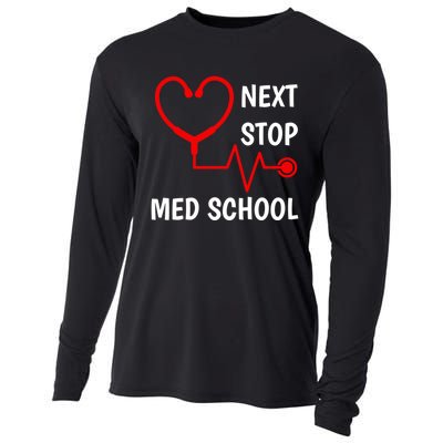 Next Stop Medical School Gift Med School Gift Med Student Gift Cooling Performance Long Sleeve Crew