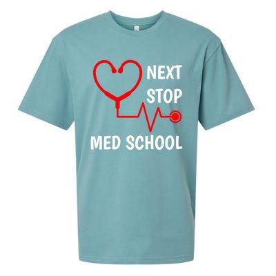 Next Stop Medical School Gift Med School Gift Med Student Gift Sueded Cloud Jersey T-Shirt