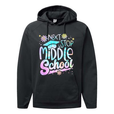 Next Stop Middle School Graduation Last Day Of School Performance Fleece Hoodie