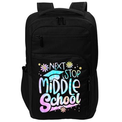 Next Stop Middle School Graduation Last Day Of School Impact Tech Backpack