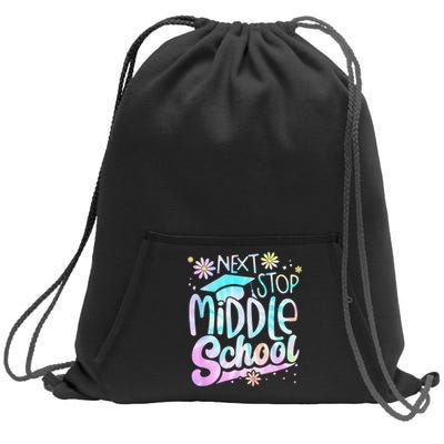 Next Stop Middle School Graduation Last Day Of School Sweatshirt Cinch Pack Bag