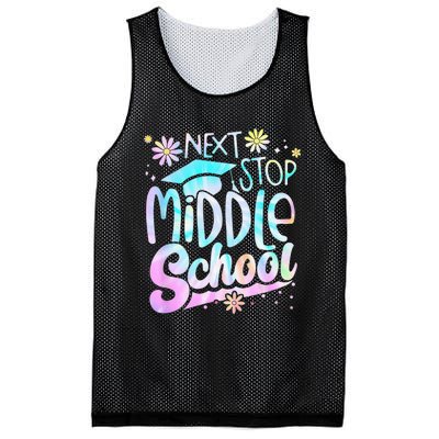 Next Stop Middle School Graduation Last Day Of School Mesh Reversible Basketball Jersey Tank