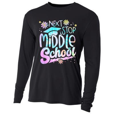 Next Stop Middle School Graduation Last Day Of School Cooling Performance Long Sleeve Crew