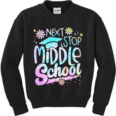 Next Stop Middle School Graduation Last Day Of School Kids Sweatshirt