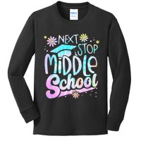 Next Stop Middle School Graduation Last Day Of School Kids Long Sleeve Shirt