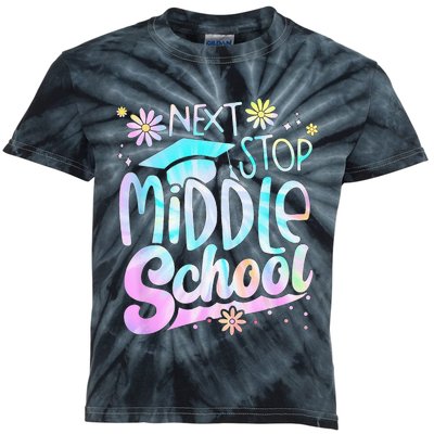 Next Stop Middle School Graduation Last Day Of School Kids Tie-Dye T-Shirt