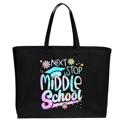 Next Stop Middle School Graduation Last Day Of School Cotton Canvas Jumbo Tote