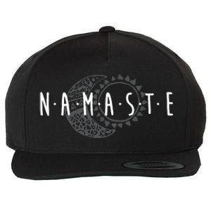 Namaste Sun Moon Cute Boho Hipster Design Yoga Gift Wool Snapback Cap