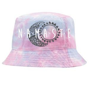 Namaste Sun Moon Cute Boho Hipster Design Yoga Gift Tie-Dyed Bucket Hat