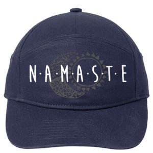 Namaste Sun Moon Cute Boho Hipster Design Yoga Gift 7-Panel Snapback Hat