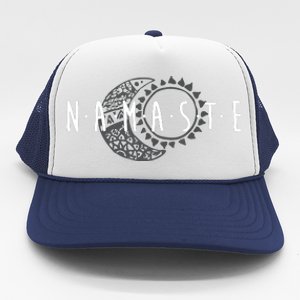 Namaste Sun Moon Cute Boho Hipster Design Yoga Gift Trucker Hat