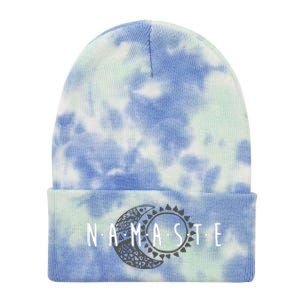 Namaste Sun Moon Cute Boho Hipster Design Yoga Gift Tie Dye 12in Knit Beanie