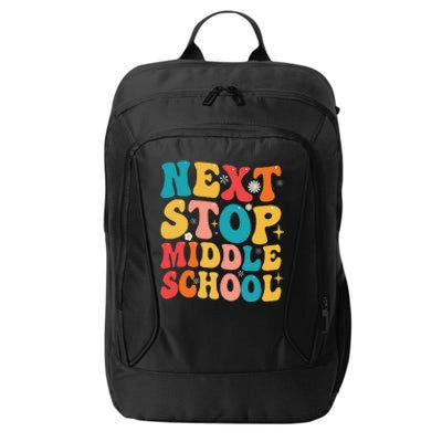 Next Stop Middle School Funny Graduate 5th Grade Graduation City Backpack