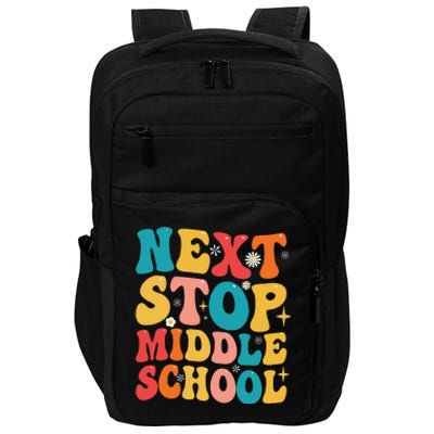 Next Stop Middle School Funny Graduate 5th Grade Graduation Impact Tech Backpack